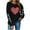 Black(New), variant on PNTUTB Women's Fall Winter Fashion Printing Long Sleeve Round Neck Casual Loose Hoodless Sweatshirts