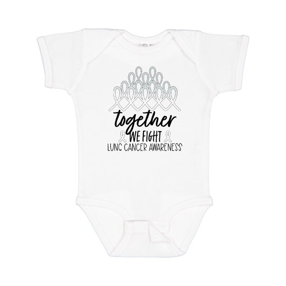 Inktastic Together, We Fight Lung Cancer Awareness Boys or Girls Baby Bodysuit