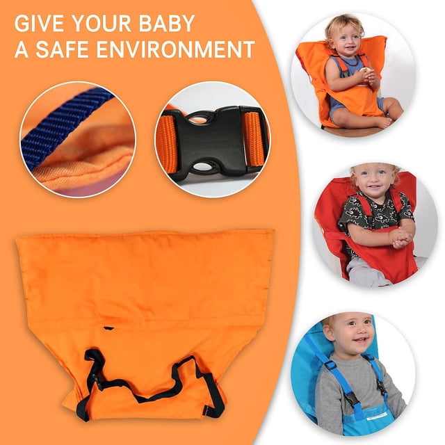 Bolsa plegable portátil para silla de comedor de bebé, arnés de seguridad para asiento de niño, cinturón de comedor ShuxiuWang 9024715426376