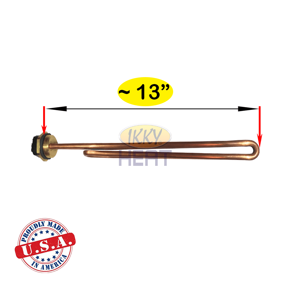 IKKY HEAT, Heating Element HE9K240VC, 9000W-240V, Replacement Bostemp, EcoSmart, Eemax, iHeat, Rheem, Richmond Brands, Copper Material