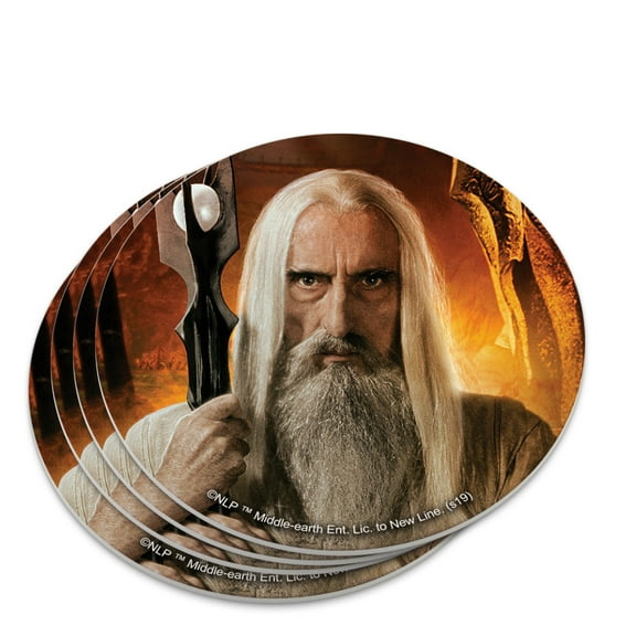 The Lord of the Rings Saruman Character Novelty Coaster Set