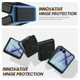 thumbnail image 6 of Vizvera for Samsung Galaxy Z Flip 7 Case with Hinge Cover,Built-in Screen Protector Shockproof All-Inclusive Smartphone Cover Wireless Charging-Black, 6 of 8