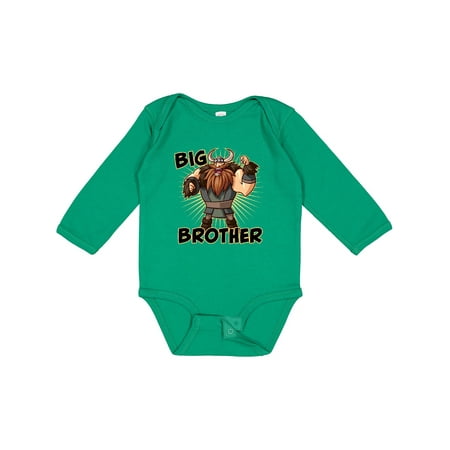 

Inktastic Big Brother Viking Gift Baby Boy Long Sleeve Bodysuit