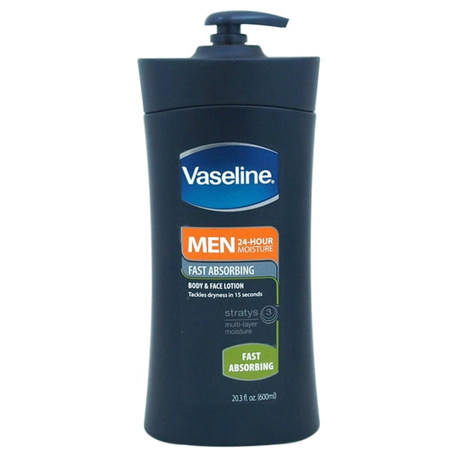 Vaseline Loción Loción corporal y facial de absorción rápida para hombre 20.3oz Vaseline Vaseline Loción 20.3oz