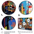 thumbnail image 3 of Designart "Tokyo Popart Colorful City painting II" Tokyo Floater Framed Canvas Art Print, 3 of 7