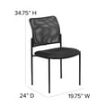 thumbnail image 4 of Flash Furniture Jana Comfort Black Mesh Stackable Steel Side Chair, 4 of 12