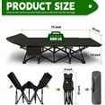 Slsy Folding Camping Cots With 2 Sided Mattress for Adults, Updated