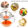 thumbnail image 3 of Juego de embudos de acero inoxidable para transferir ingredientes líquidos, ingredientes secos y polvos., 3 of 7