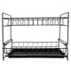 thumbnail image 1 of 1 estante de almacenamiento para cocina con doble escurridor y soporte para platos (negro), 1 of 7