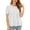 a-25White7, variant on Womens Solid Color Round Neck Puff Sleeve Tiered Peplum Blouse Gathered Waist Casual Top For Everyday Wear Summer Occasions Holiday Top