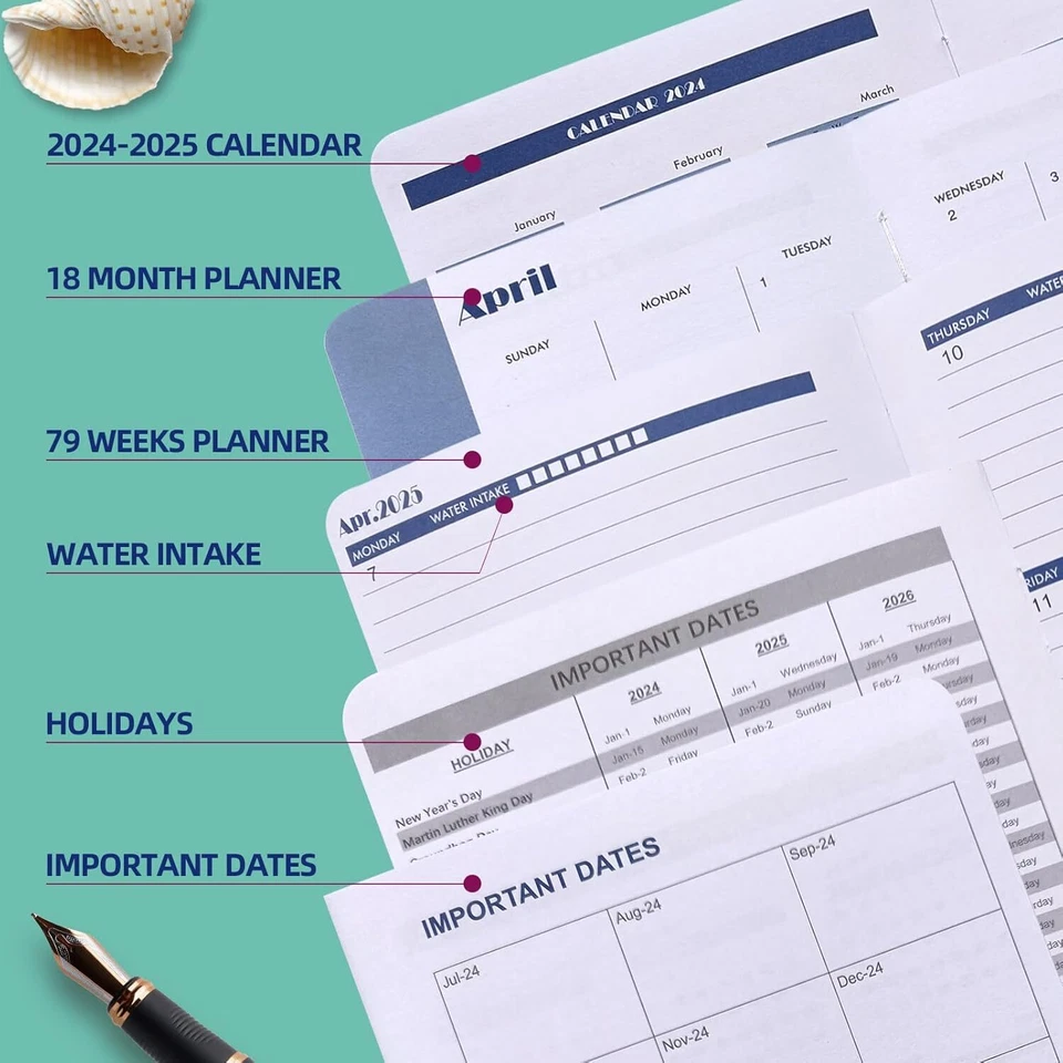 Planner 2025 - July 2024 - December 2025, Weekly And Monthly Daily Planner 2024-