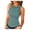 P Sky Blue, variant on Womens Waffle Knit Tank Top Slim Fit Crew Neck Sleeveless Summer Basic Layering Undershirt Vest Top Soft Shell Tee L