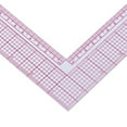 thumbnail image 2 of Règle de Couture en Plastique Forme Carrée en L Règle Courbe Outil de Dessin pour Tailleur, 2 of 7