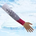 thumbnail image 3 of WTXUE Arm Sleeves, Summer Ice Sleeves Gradually Splash Ink Printed Sleeves for Men and Women Breathable Ice Silk Lengthened Breathable Outerwear Accessory, Pink, 3 of 4
