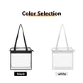 thumbnail image 4 of Bolso de hombro transparente Sonducket de PVC para mujer bandolera de playa Fitness con cremallera correa ajustable AP012237-00B, 4 of 6
