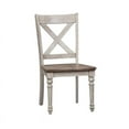 thumbnail image 2 of Cottage Lane White X Back Wood Seat Side Chair (RTA)-Set of 2, 2 of 6