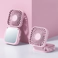 thumbnail image 1 of EGNMCR Fan, Ceiling Fan Handheld Fan Convenient Outdoor Hanging Rope Fan Mirror Fan USB Charging Fan Equipped With Charging Wires Easily Storage Portable Fan For Travel Office Home Plastics fan, 1 of 6