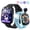 black*1+blue*1,buy one get one free, variant on Kids Smart Watch with 22 Built-in Games, 1.83" IPS Touch Screen, Camera, Flashlight, Sleep Monitor for Boys Girls Ages 4-12 birthday gift, Pink