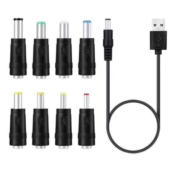 XISAOK Universal 5V for DC Power Cable USB to for DC 5.5x2.1mm Charging Cord for Router