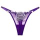 thumbnail image 4 of Tangas y tangas con bordado de flores para mujer, sexys, transparentes, de tiro bajo, con cintura ajustable, 4 of 4