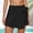 F-69Black, variant on ZHOGXU Women Skirt Summer High Waist Lace Up Solid Color A Line Fashion Comfortable Skirt For Casual Daily Wear,Black,L