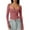 Brick Red-1, variant on Women's Sexy Square Neck Shirt Long Sleeve Slim Fitted Dressy Tees Basic Solid Fashion Y2k Going Out Crop Tops