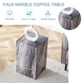 thumbnail image 3 of NYEESS 12"x12"x19.6" Gray Textured MDF Side Table Coffee Table For Living Room, 3 of 11