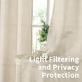thumbnail image 2 of Natural Linen Curtains Long for Living Room Bedroom Groet Top Light Filtering Privacy Linen Textu Window Semi Sheer Drapes Panels x Natural, 2 of 6