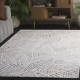 thumbnail image 2 of SAFAVIEH Maya Vaughn Geometric Area Rug, Ivory/Grey, 4' x 6', 2 of 11