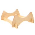 thumbnail image 1 of GOOHOCHY Soporte de repuesto para barril de roble añejado - Soporte para cubo de cerveza de 5 l - Soporte para jarra de bebidas - Base de madera para jarras de agua de un galón - Exhibidor para barra, 1 of 3