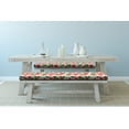 thumbnail image 2 of Christmas Bench Pad, Xmas Theme Winter Mitten with Snowflakes and Nordic Roses Print, HR Foam Cushion with Decorative Fabric Cover, 45" x 15" x 2", Green Red and White, by Ambesonne, 2 of 3