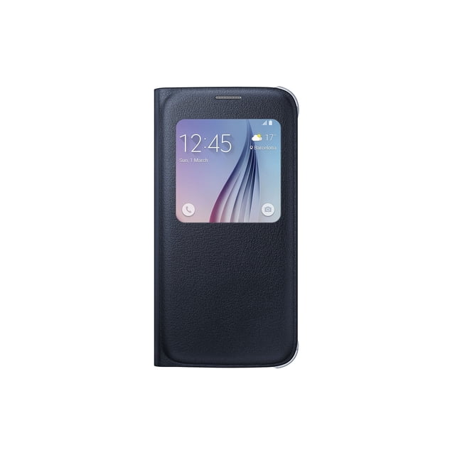 Funda con tapa Samsung S-View para Samsung Galaxy S6 negra