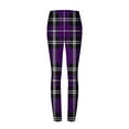 thumbnail image 5 of Frostluinai Yoga Leggings for Women Stretch High Waisted Butt Lifting Pants Casual Plaid Slim Fit Workout Leggings Comfy Seamless Pants, 5 of 6