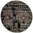 thumbnail image 2 of SAFAVIEH Adirondack Seth Geometric Area Rug, Black/Light Grey, 6' x 6' Round, 2 of 7