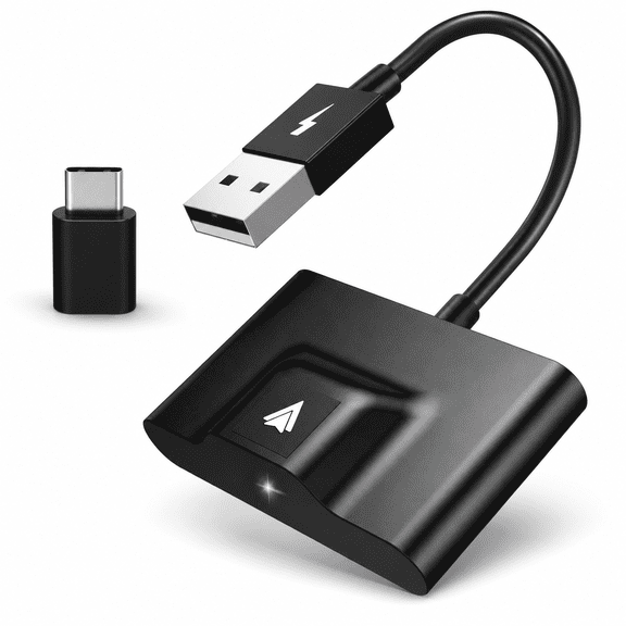 Voice-tank Wireless Android Auto Adapter for Cars with Factory Wired Android Auto, Plug & Play USB-A/USB-C Dongle, Auto Reconnect, 5GHz WiFi, Voice and Steering Wheel Control