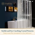 thumbnail image 6 of AUQ Clear Shower Curtain Liner | Heavy-Duty Mildew/Mold-Resistant Shower Liner with Weighted Magnets,100% EVA Vinyl,Rustproof Brass Grommets,12 Hooks,Waterproof,72" x 72",Clear, 6 of 6