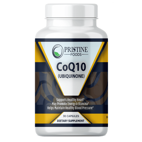 Pristine CoQ10 (Ubiquinone) 200mg |Support Heart Health & Energy Support | 30 Capsules - 3 Pack
