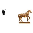 thumbnail image 1 of Estatua De Caballo Con Gesto De Mano De Roca, Artesanía Con Señal De Mano, Escultura De Animal, Escultura De Mano Creativa, Escultura De Caballo Grabada Con Dedo, Figuras De Resina Para, 1 of 8