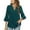 Green Shirts, variant on Womens Tunic Tops Flare 3/4 Sleeve Chiffon V Neck Blouses Flowy Double Layers Shirts Dressy Tunic Tees Watermelon Red,XL