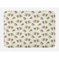 thumbnail image 1 of Forest Friends Bath Mat, Continuous Pattern with Cheerful Monkeys, Plush Bathroom Decor Mat with Non Slip Backing, 29.5" X 17.5", Umber Pastel Brown, by Ambesonne, 1 of 2