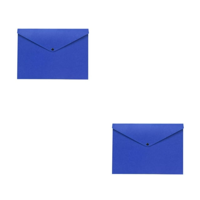 ZheElen Felt Folder Organizer For Artists Crafters And Sewers File Document Bag File Folders File Storage Organized Clutter-free blue 2Set