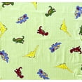 thumbnail image 2 of 1 Yard - Dinosaurs on Green Check Cotton Fabric (Great for Quilting, Sewing, Craft Projects, Throw Pillows & More) 1 Yard X 44" Wide, 2 of 2