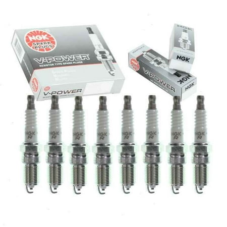 8 pc NGK V-Power Spark Plugs compatible with Ford Expedition 4.6L 5.4L V8 1997-2004