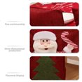 thumbnail image 4 of Fundas para sillas navideñas con patrón de cartón de muñeco de nieve de Papá Noel, fundas para sillas de felpa, decoración para fiesta de Navidad, 4 of 4