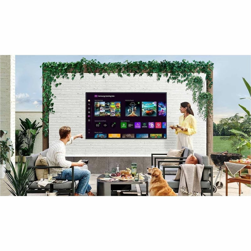 Samsung The Terrace LST9D QN75LST9DAF 74.5" Smart LED-LCD TV, 4K UHDTV, High Dynamic Range (HDR), Titan Black feature detail