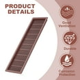 thumbnail image 5 of Uxcell Rectangle Ventilation Grille, Plastic Air Vent Cover Louvered Ventilation Cover Mesh Air Vent for Cabinet Brown, 5 of 7