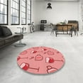 thumbnail image 3 of Ahgly Company Indoor Rectangle Patterned Pastel Pink Area Rugs, 5' x 8', 3 of 6