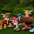 thumbnail image 7 of topjuju 29 Pcs Miniatures Fairy Garden Accessories, Mini Resin Fairy Figurines, Cute Tiny Gnome Mushroom Bridge Chairs for DIY Home Outdoor Micro Landscape Terrarium Ornaments, 7 of 7