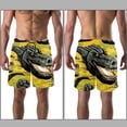 thumbnail image 3 of luoweisi Men's Beach Shorts Quick Dry Swim Trunks with Mesh Lining Crocodile 2XL, 3 of 5