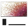 LG 65NANO75UPA 65" Class Ultra HD 4K NanoCell Display Smart TV with an LG SP8YA 3.1.2CH Sound Bar and Subwoofer with Dolby Atmos (2021)
